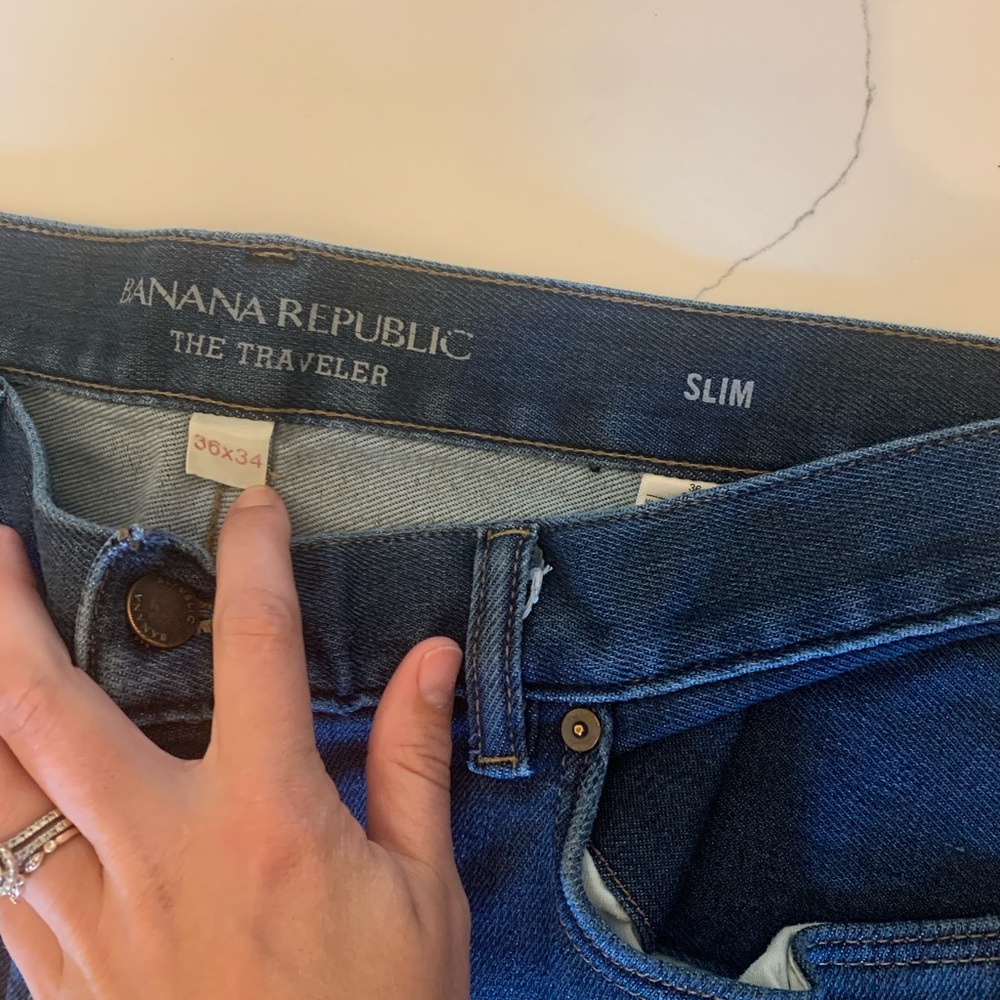 Men’s Slim Traveler Jeans from Banana Republic